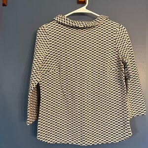 Talbots, Small knit top, with high neckline and delicate buttons down the back